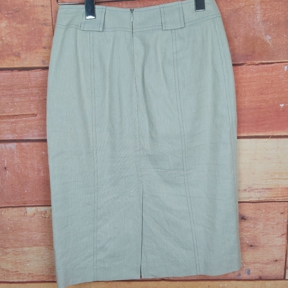 TRISTAN & Iseut linen suit midi pencil skirt fully lined Size 1 - Picture 4 of 7